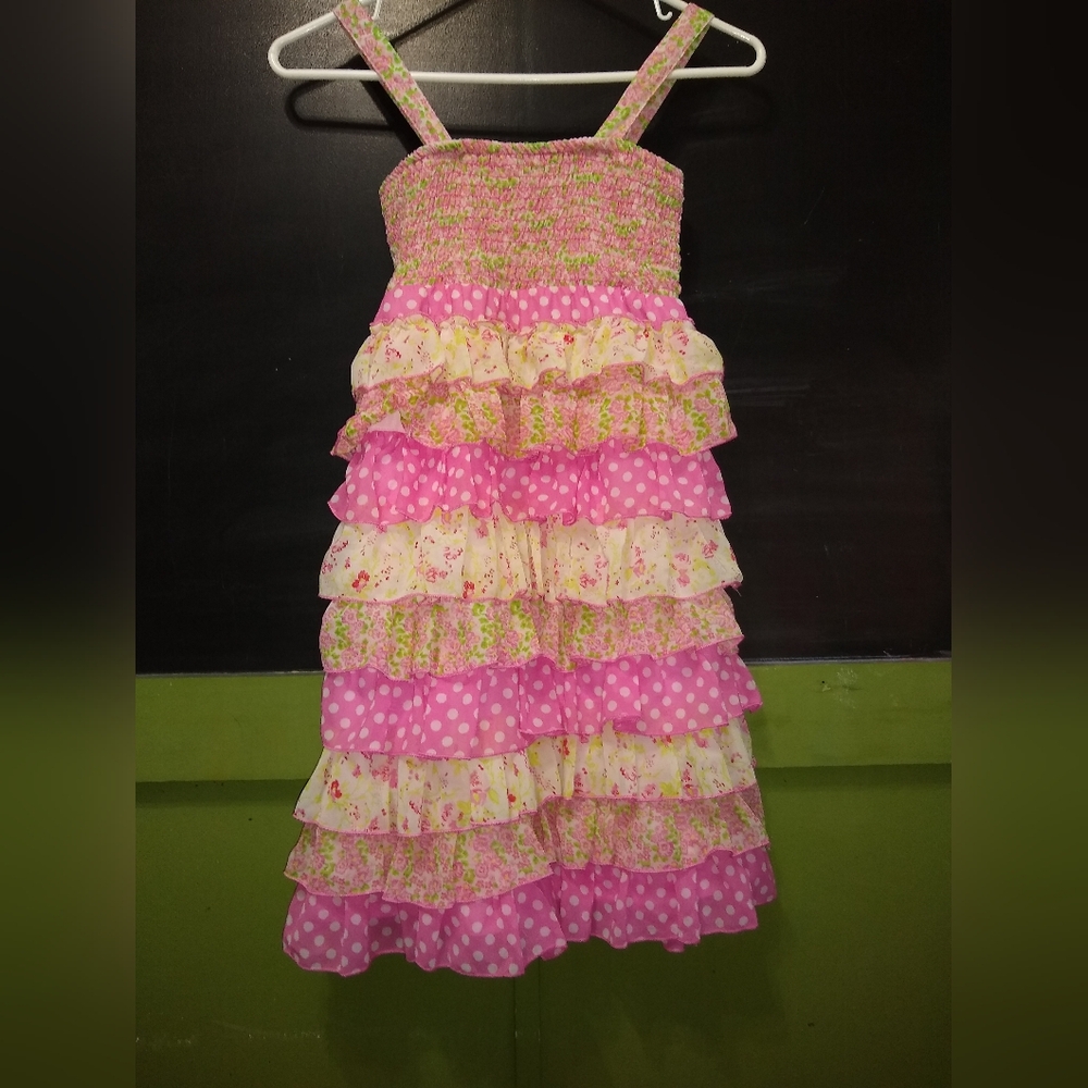 Justice Beautiful Pink Floral Dress